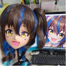 (GLA035)Customize Character'! Female/Girl Resin Full/Half Head With Lock Anime Cosplay Japanese Animego Kigurumi Mask (GLA035)Customize Character'! Female/Girl Resin Full/Half Head With Lock Anime Cosplay Japanese Animego Kigurumi Mask